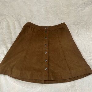 Brown, size 0, about almost full thigh coverage